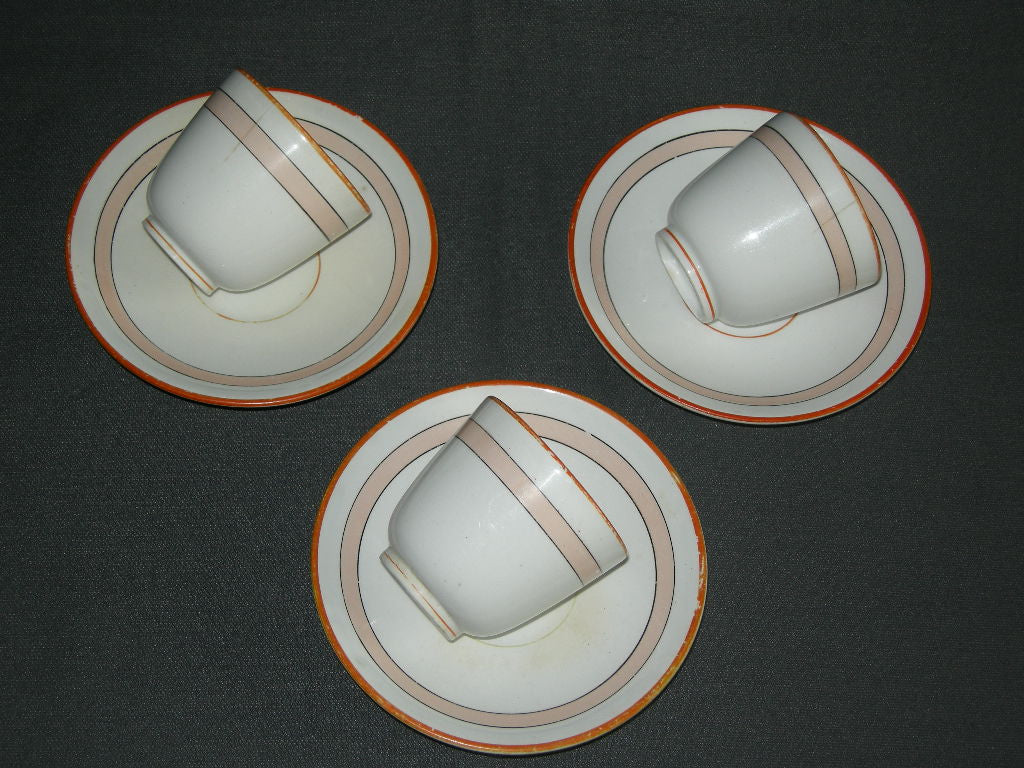 Petrus Regout decor 48 3 kommetjes + schotel