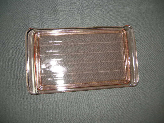 glas - kristal rose 101. rechthoekig schaaltje