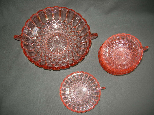glas - kristal rose 102. schalenset