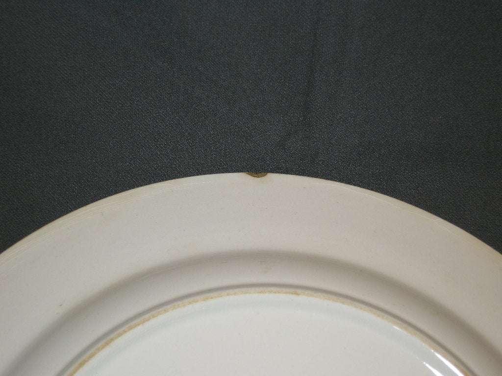 Petrus Regout Malaga blauw met gladde rand schaal O33,5 cm.