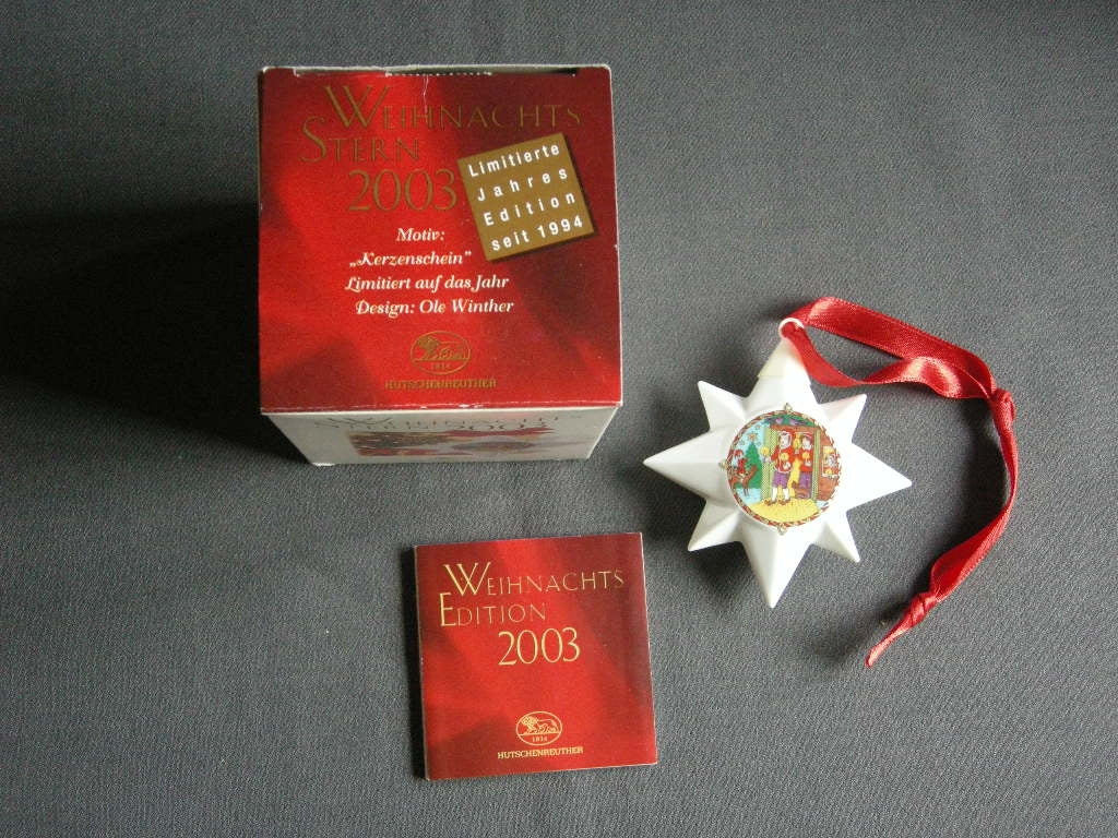Hütschenreuther Kerstster / Weihnachtsstern 2003