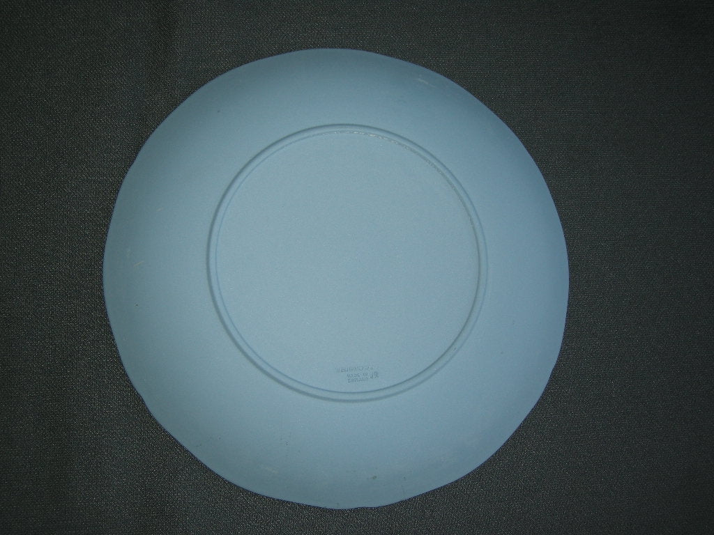 Wedgwood Jasperware blauw 031. bord Christmas 1987