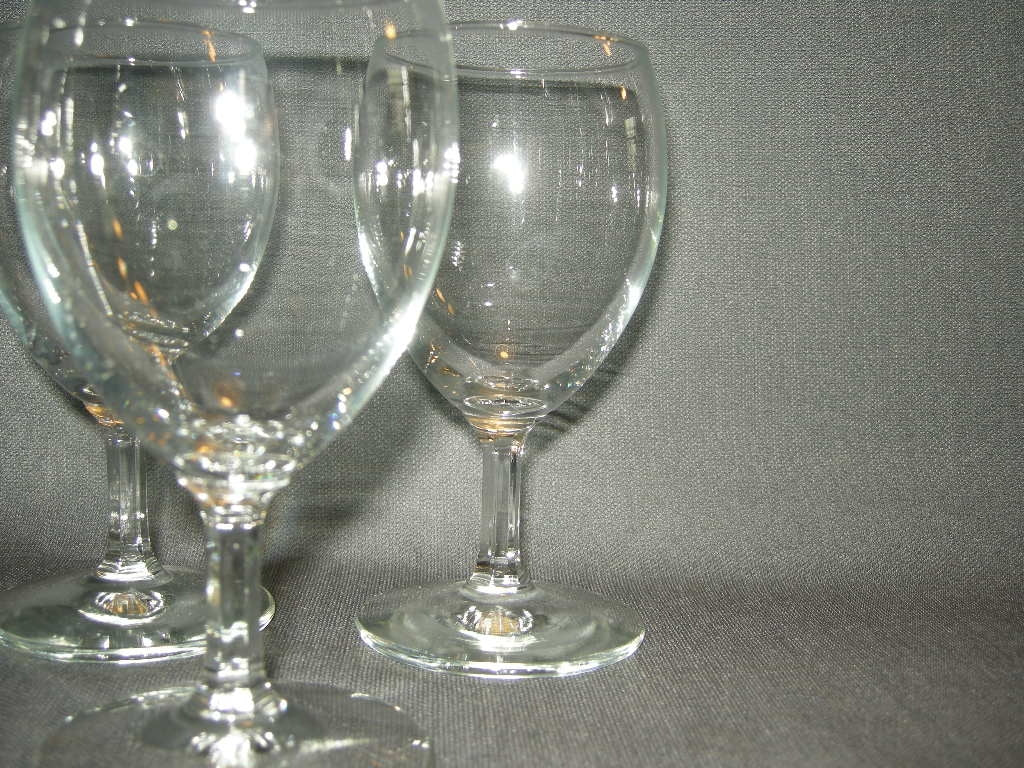 gebruikt glas / kristal glazen 368 5 glazen met geslepen been