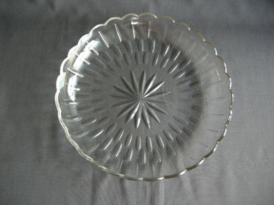 Gebruikt glas - kristal presenteerschalen 401. schaal O28,5 cm.