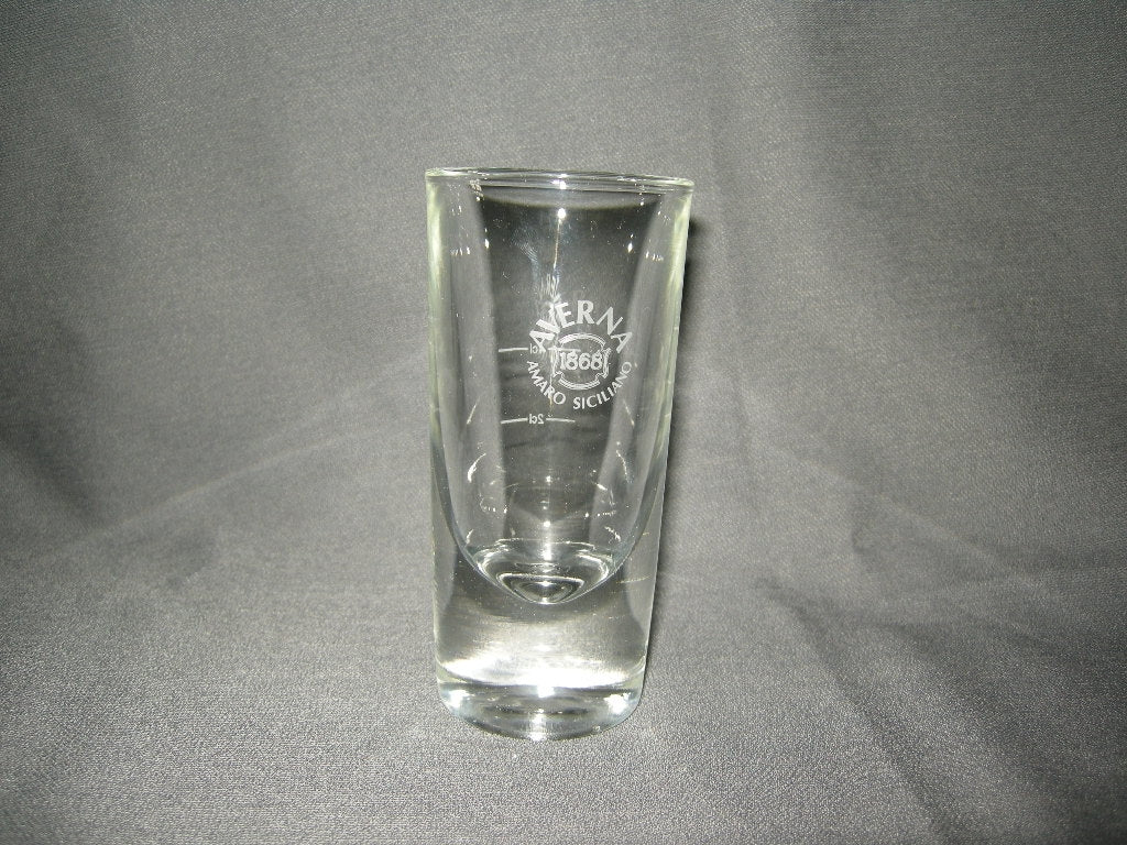 Gebruikt glas - kristal, maatbeker Averno Amaro Siciliano