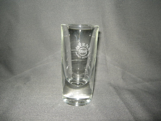 Gebruikt glas - kristal, maatbeker Averno Amaro Siciliano
