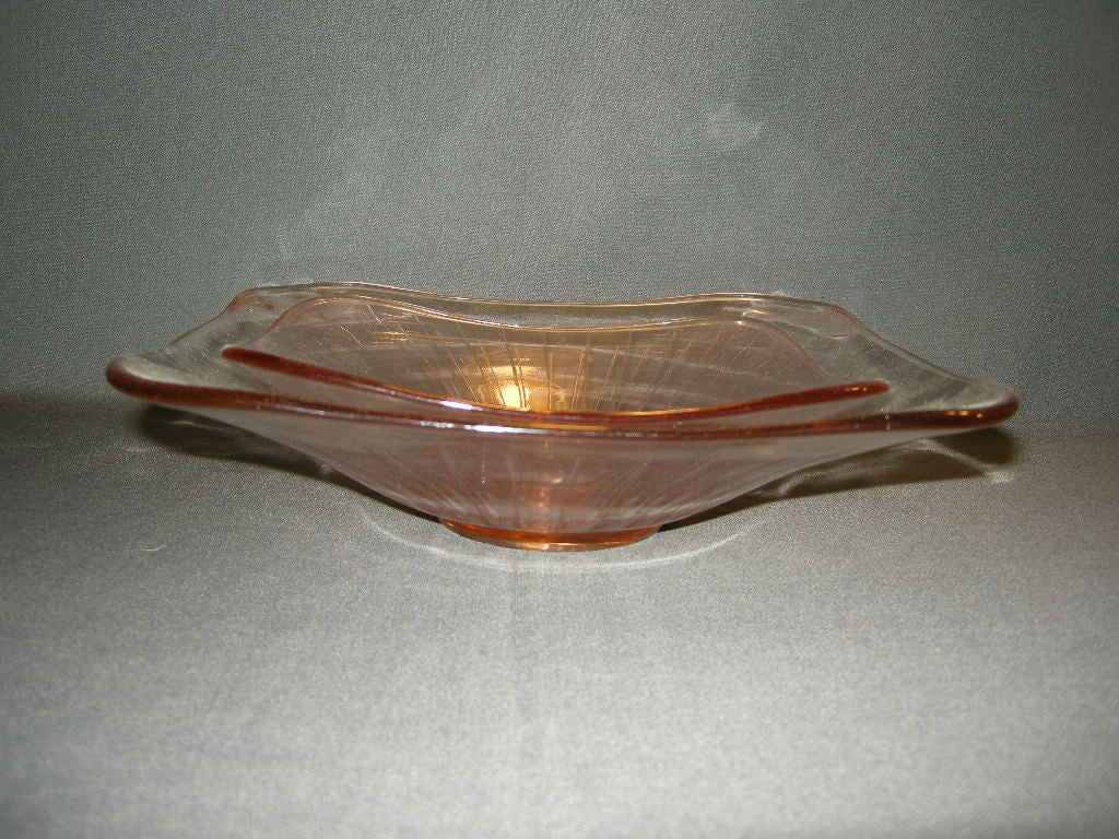 glas - kristal rose 068. schalenset vierkant