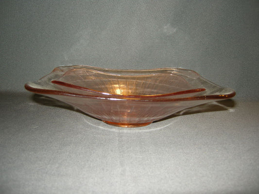 glas - kristal rose 068. schalenset vierkant