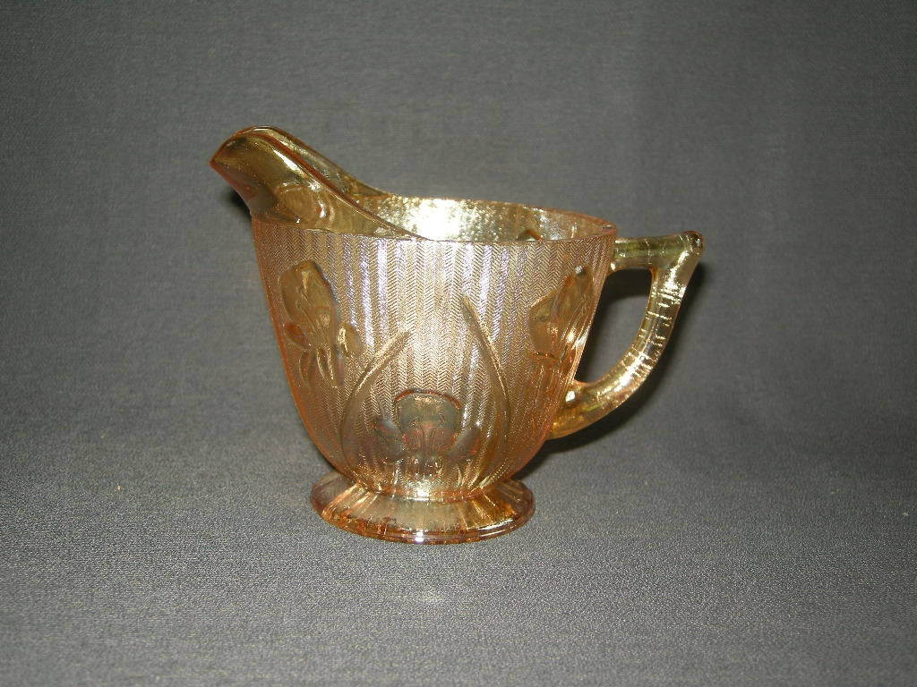 glas - kristal rose 085. rose / goud melkkannetje