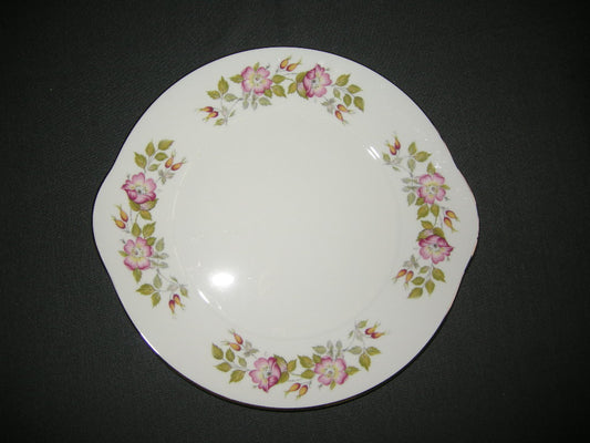 Royal Grafton wit - rose bloemen presenteerschaal glad