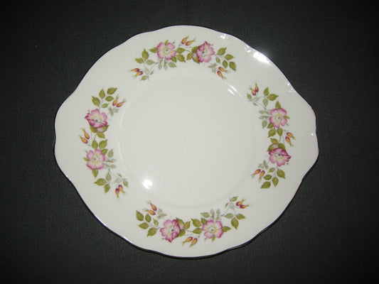 Royal Grafton wit - rose bloemen presenteerschaal geschulpt