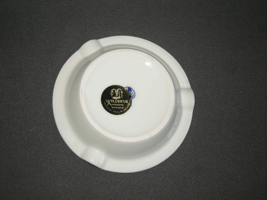Hütschenreuther Blau Zwiebelmuster asbak rond