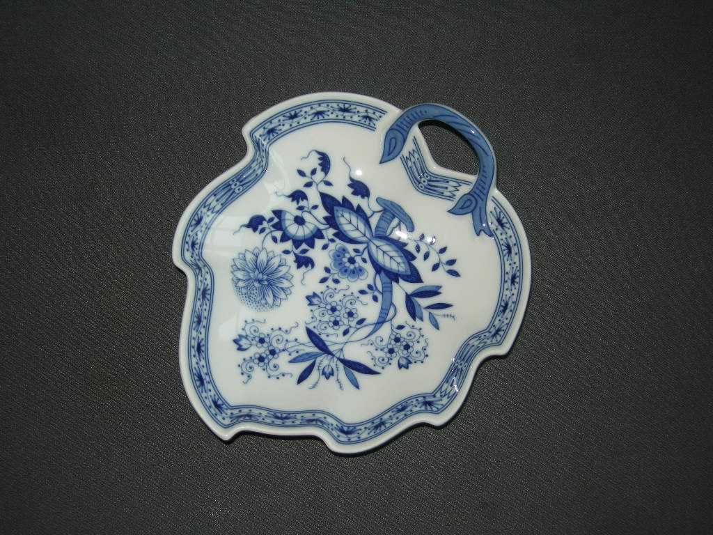 Hütschenreuther Blau Zwiebelmuster bladschaal 17,5 cm.