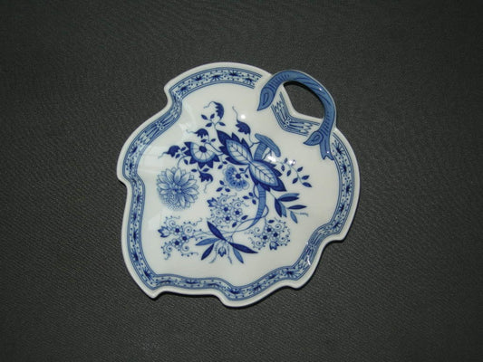 Hütschenreuther Blau Zwiebelmuster bladschaal 17,5 cm.