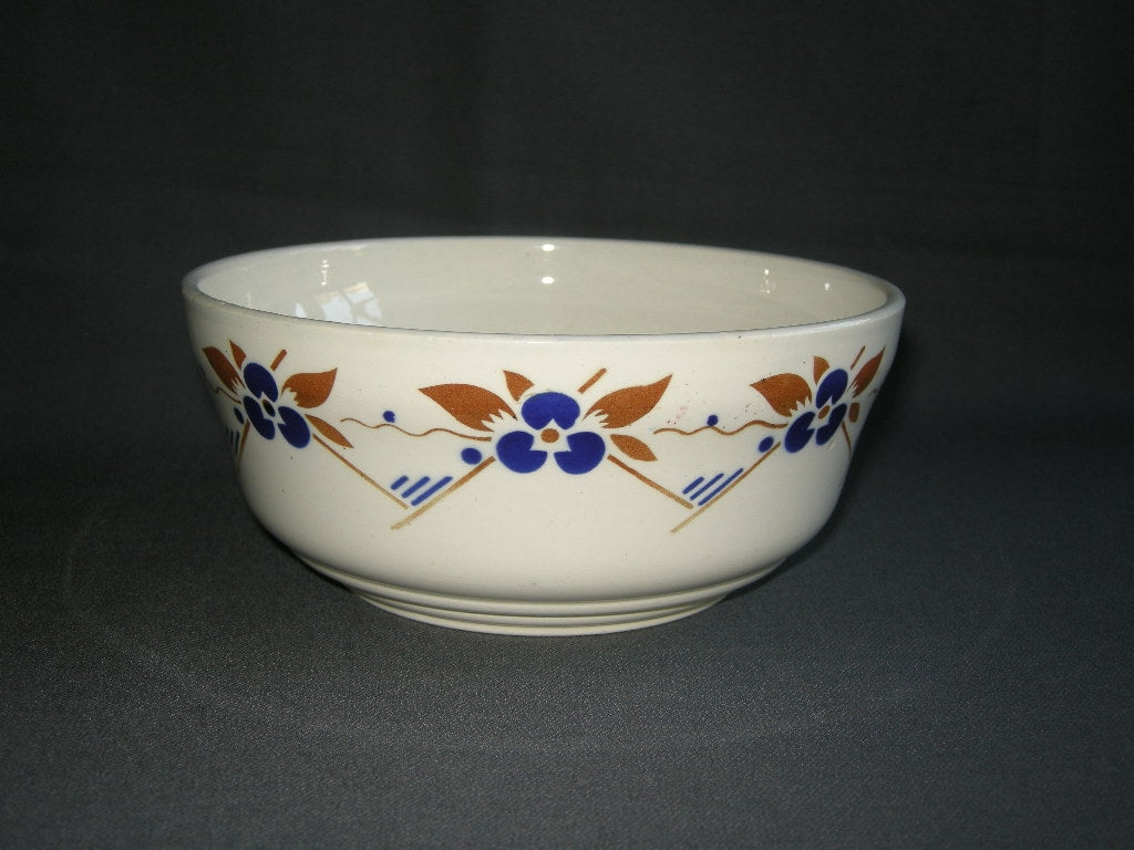 Societe Ceramique decor SB 204 N blauw -  bruin decor nestschaal