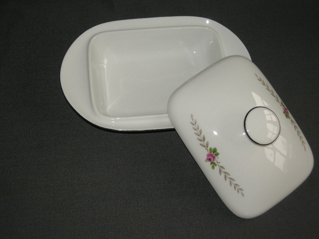 Eschenbach wit met rose roosjes botervloot