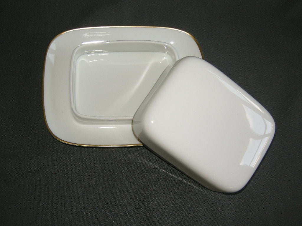 Thomas Medaillon bruin - goudkleurige decorrand botervloot