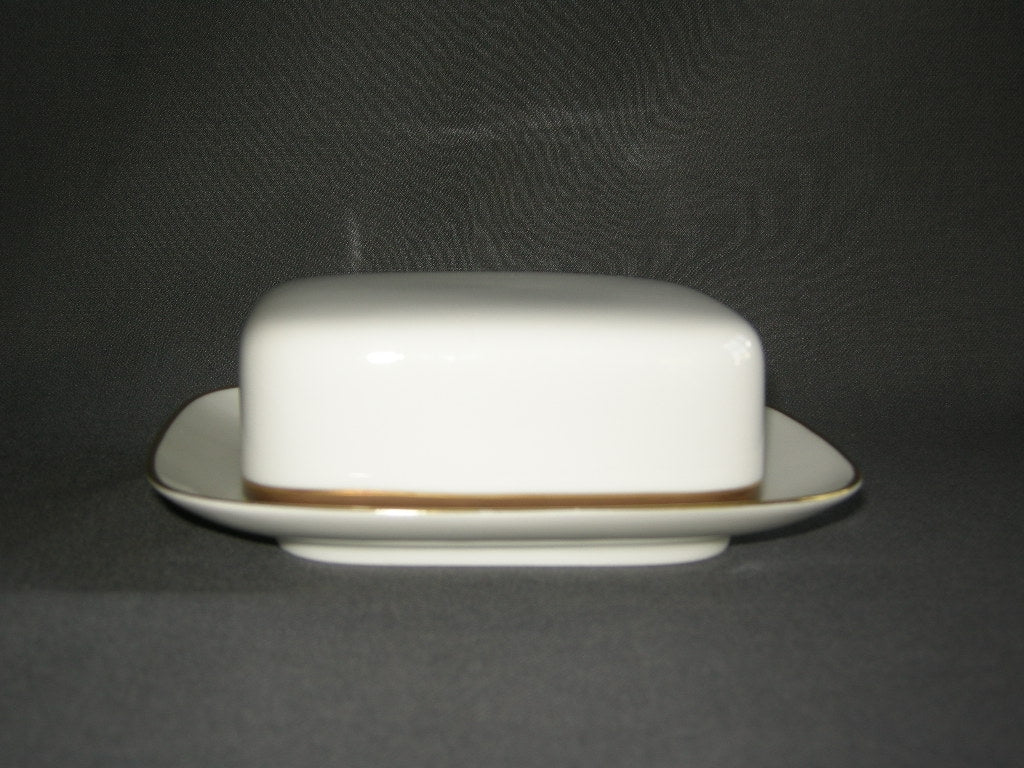 Thomas Medaillon bruin - goudkleurige decorrand botervloot