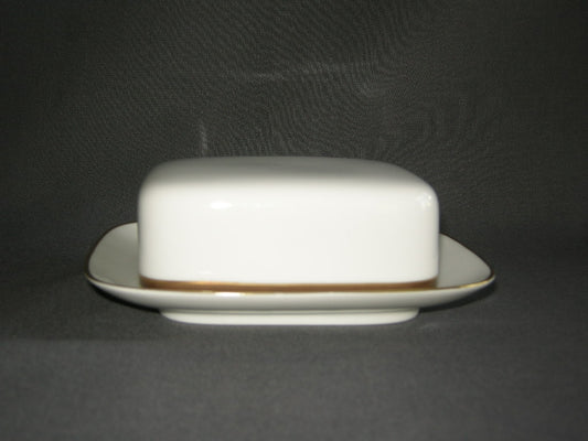 Thomas Medaillon bruin - goudkleurige decorrand botervloot