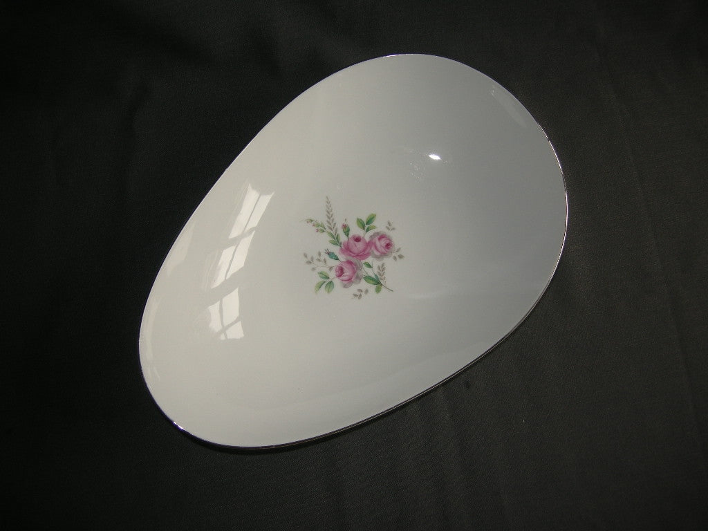 Eschenbach wit met rose roosjes broodschaal