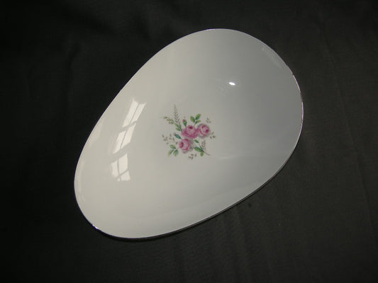 Eschenbach wit met rose roosjes broodschaal