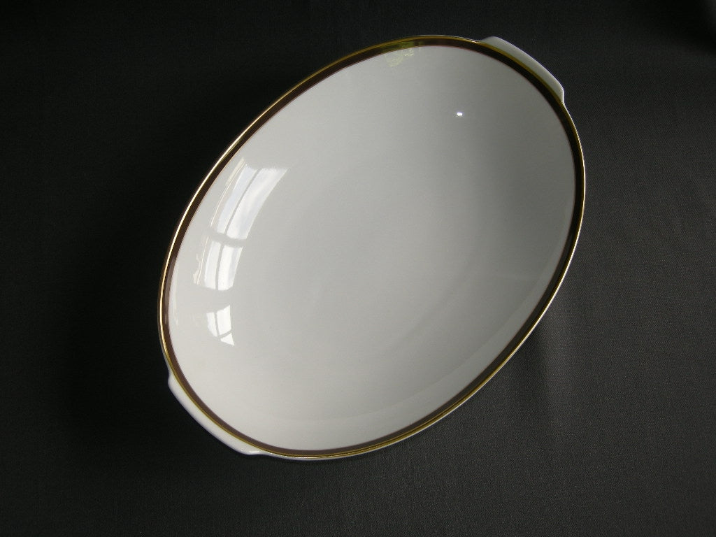 Thomas Medaillon bruin - goudkleurige decorrand broodschaal