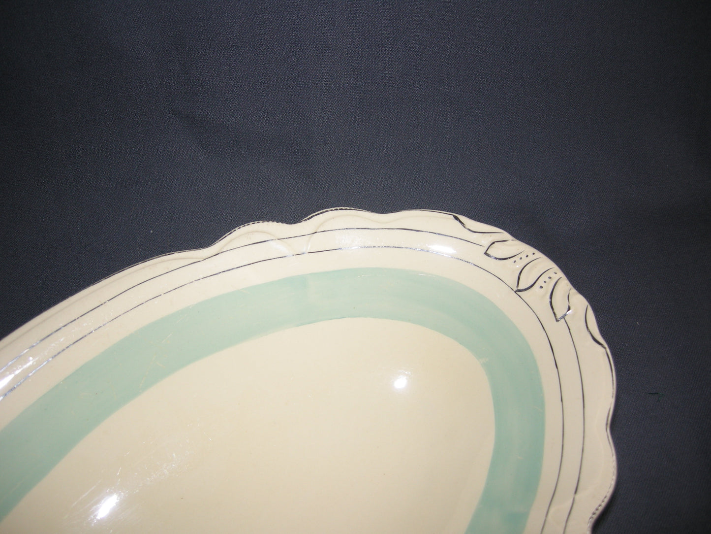 Johnson Bro's Victorian 765224 roomwit pastelgroen zilver broodschaal