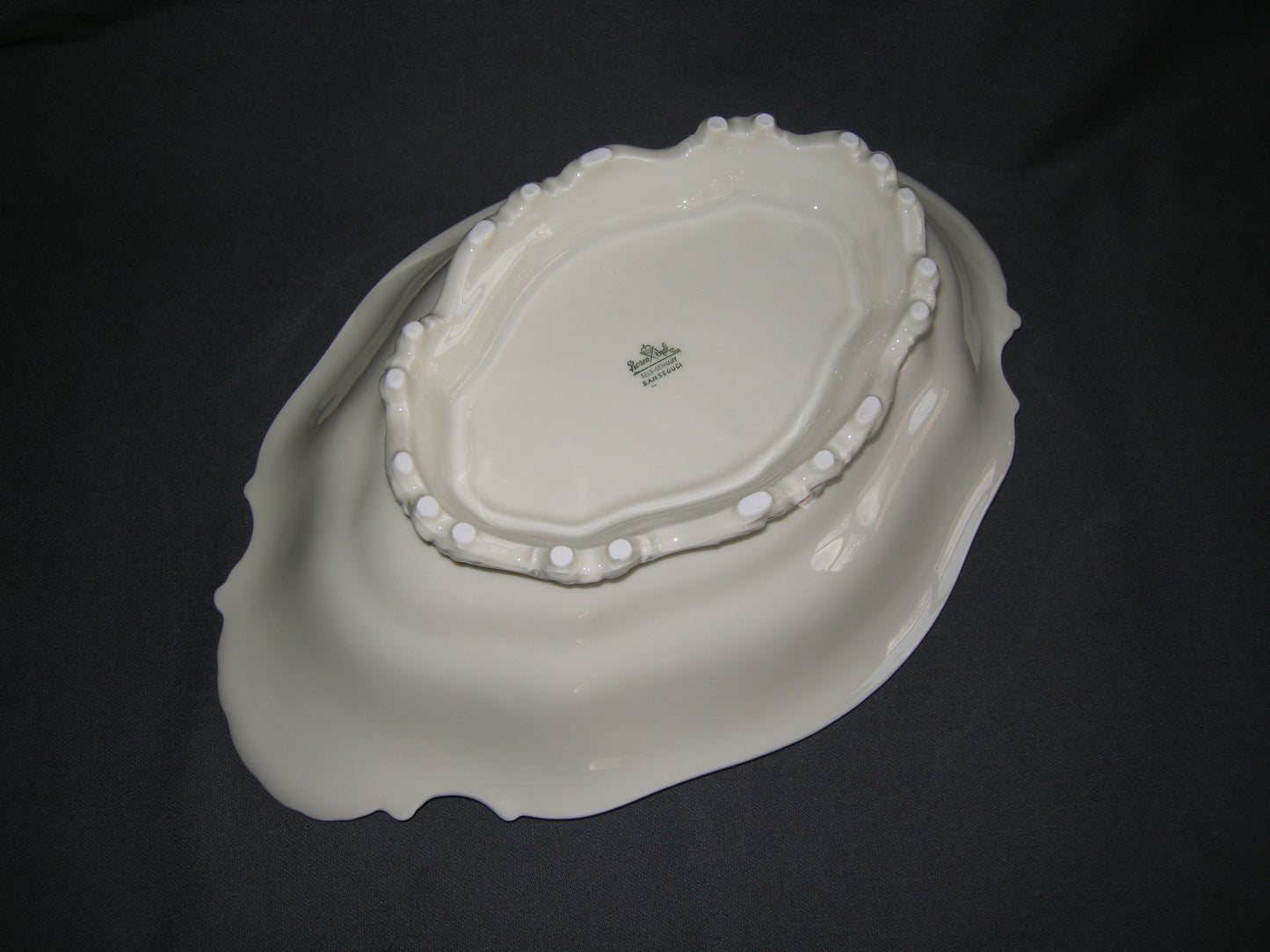 Rosenthal Sanssouci roomwit met bloemetjes broodschaal