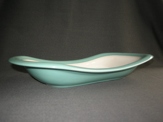 Huizen pastel aqua broodschaal