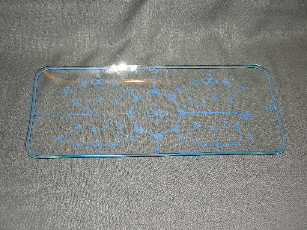 Jäger Blau Saks cakeschaal glas