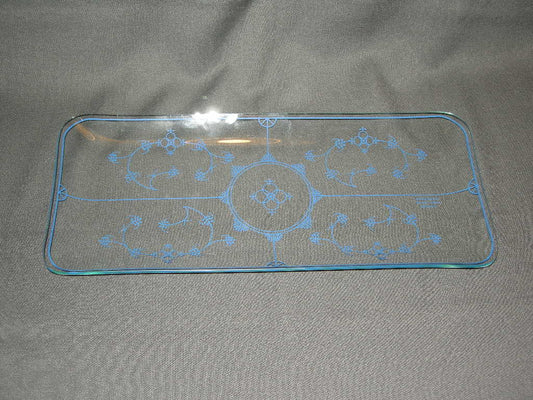 Jäger Blau Saks cakeschaal glas