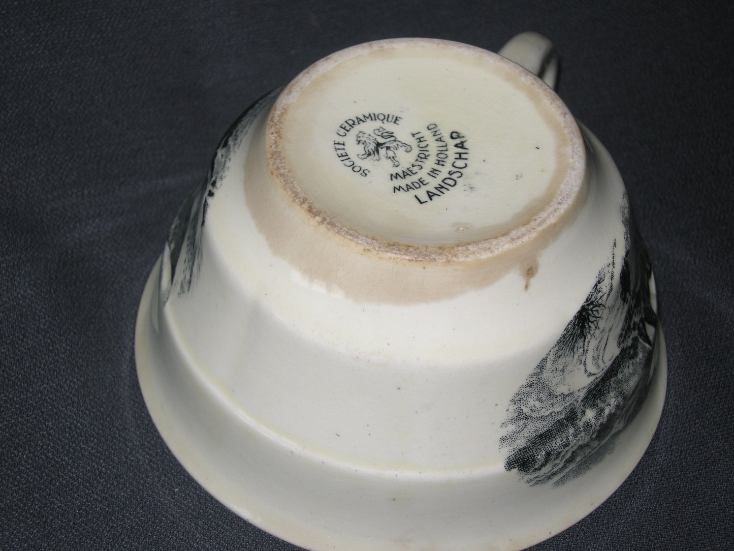 Societe Ceramique Landschap cappuccinokop & schotels