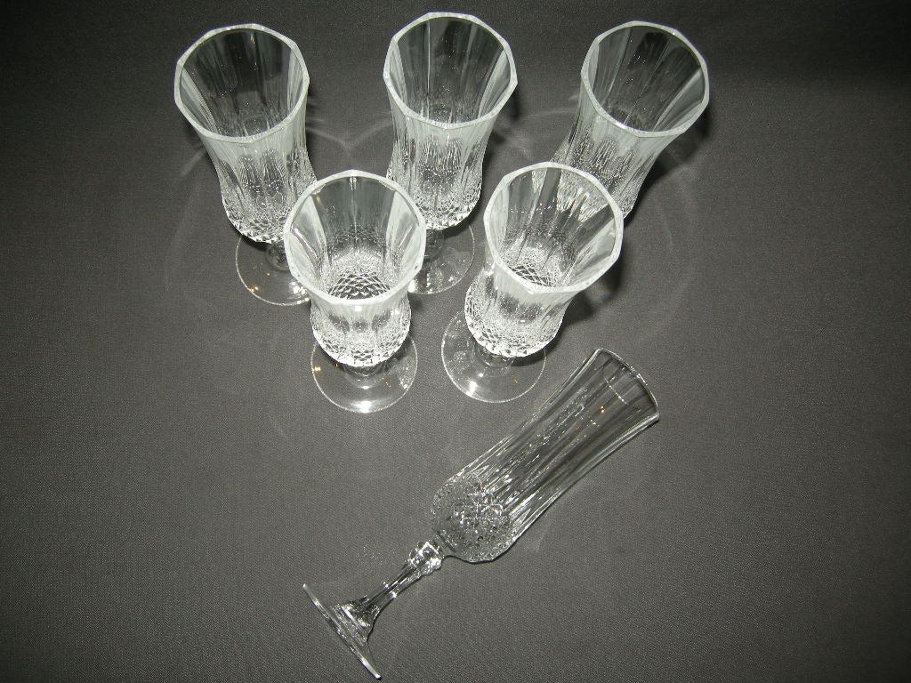 Kristal d'Arques Longchamps champagneflutes