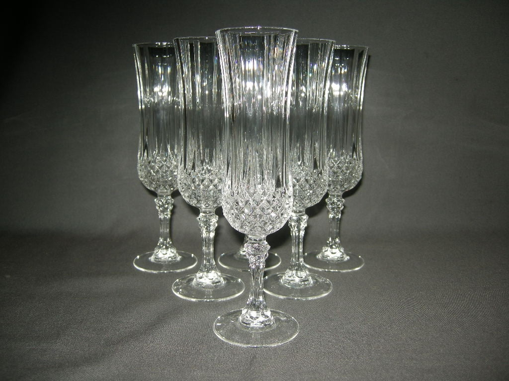 Kristal d'Arques Longchamps champagneflutes