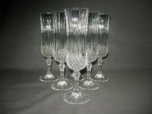 Kristal d'Arques Longchamps champagneflutes