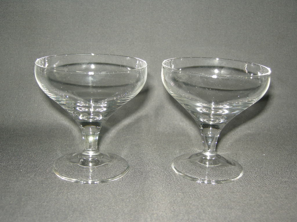 glas - kristal Leerdam Sylvia coupes O7,3 cm.