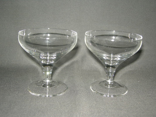 glas - kristal Leerdam Sylvia coupes O7,3 cm.