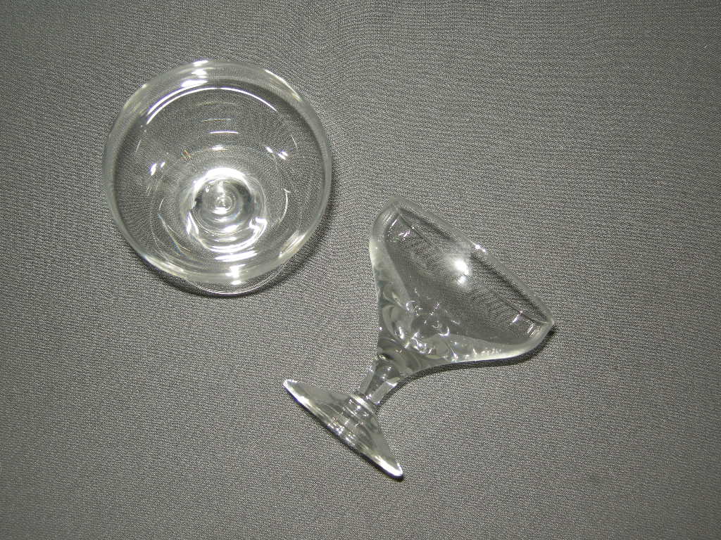 glas - kristal Leerdam Sylvia coupes O7,3 cm.