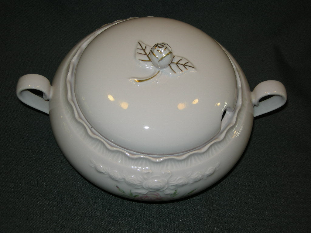 Hutschenreuther Porcelaine Rose Drache met roosdecor dekschaal