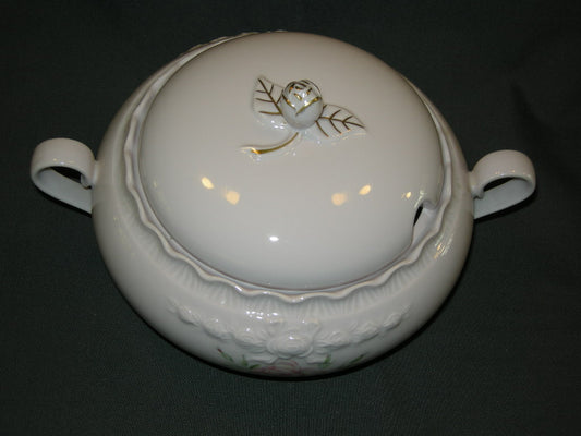 Hutschenreuther Porcelaine Rose Drache met roosdecor dekschaal