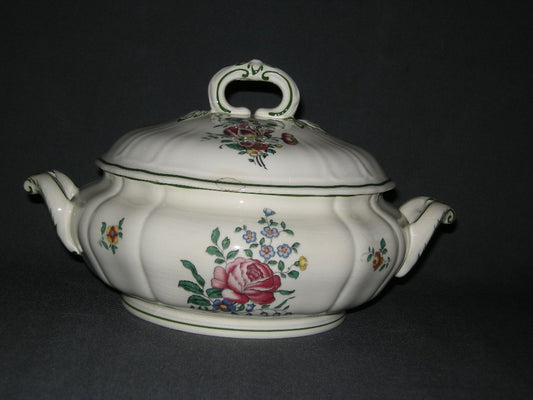 Villeroy & Boch Alt Strassburg oud stempel dekschaal met beschadiging deksel