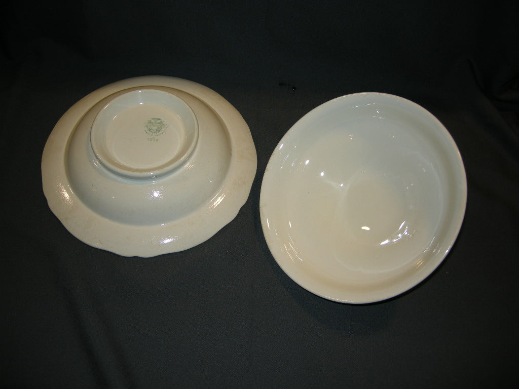 Villeroy & Boch Alt Strassburg oud stempel dekschaal met bol deksel