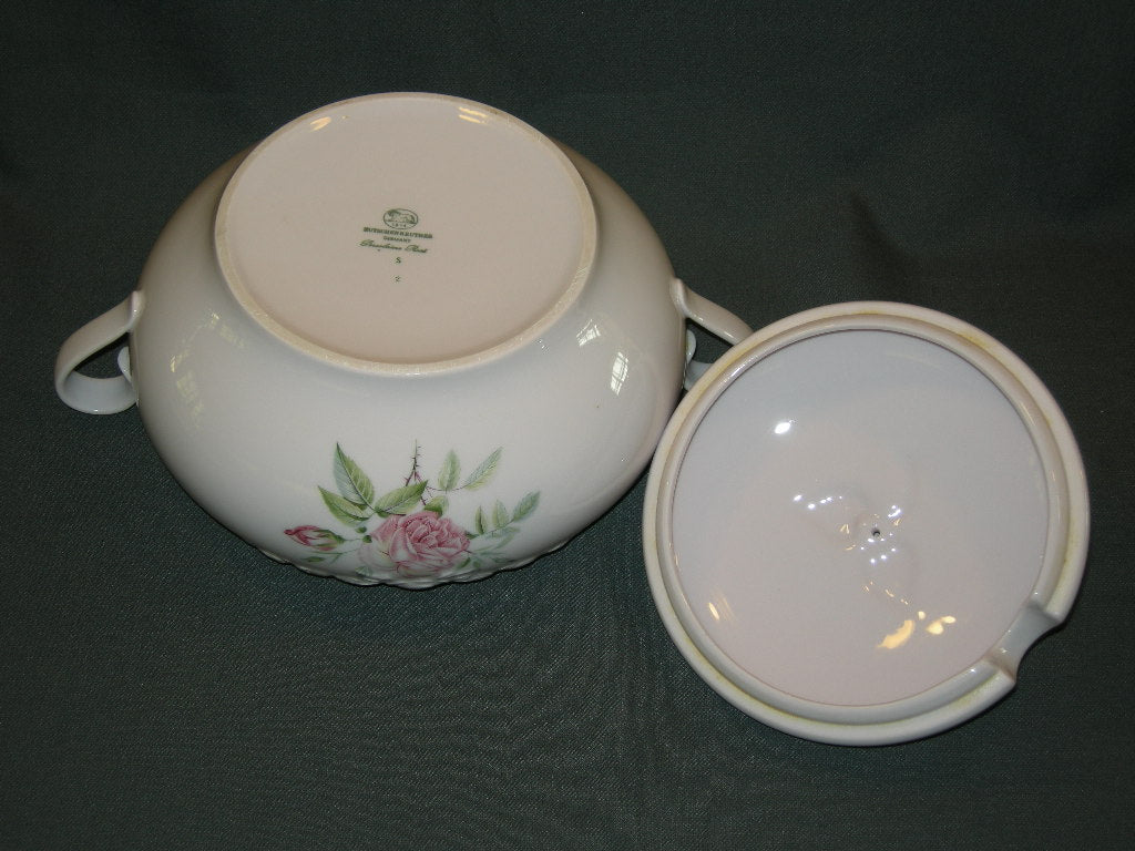 Hutschenreuther Porcelaine Rose Drache met roosdecor dekschaal