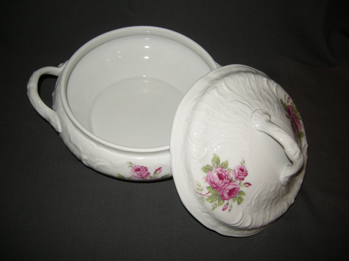 Rosenthal Sanssouci spierwit rose pioenroos dekschaal