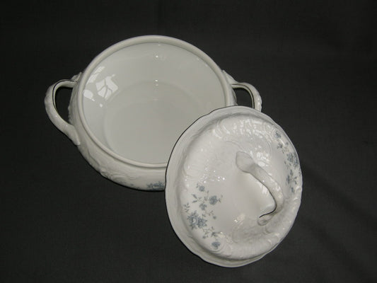 Rosenthal Sanssouci spierwit met blauw / grijze bloemetjes dekschaal