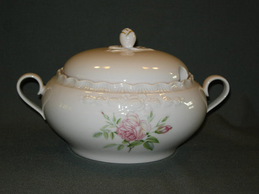Hutschenreuther Porcelaine Rose Drache met roosdecor dekschaal