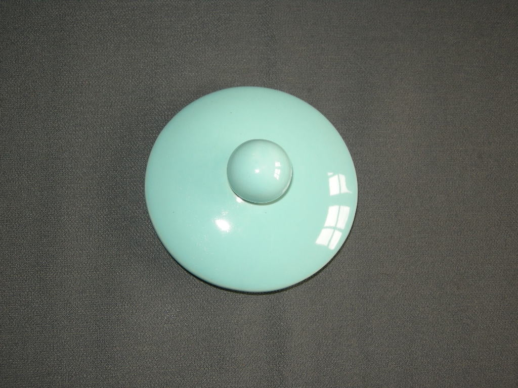 Huizen pastel aqua deksel suikerpot