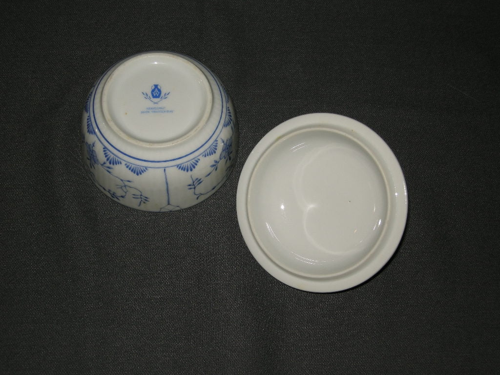 August Warnecke Friesisch Blau potje met deksel