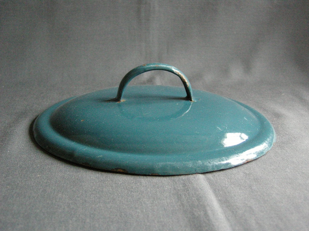 emaille petrol 002. deksel