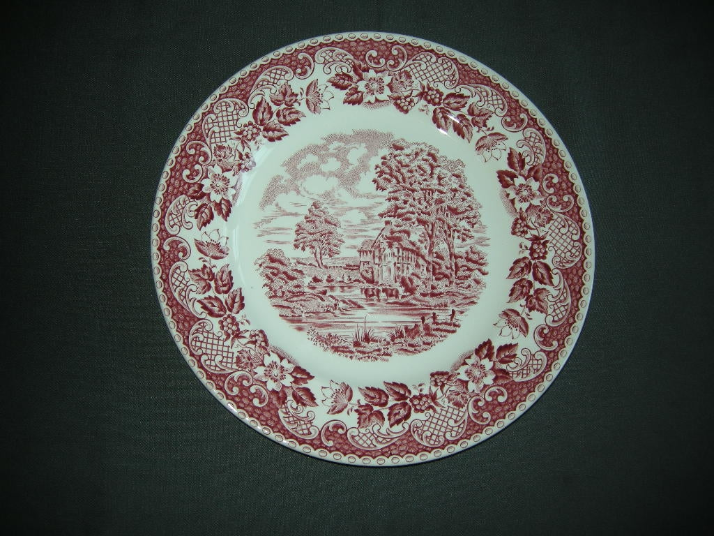Barratts Elizabethan dinerbord met kleurloze craquelé
